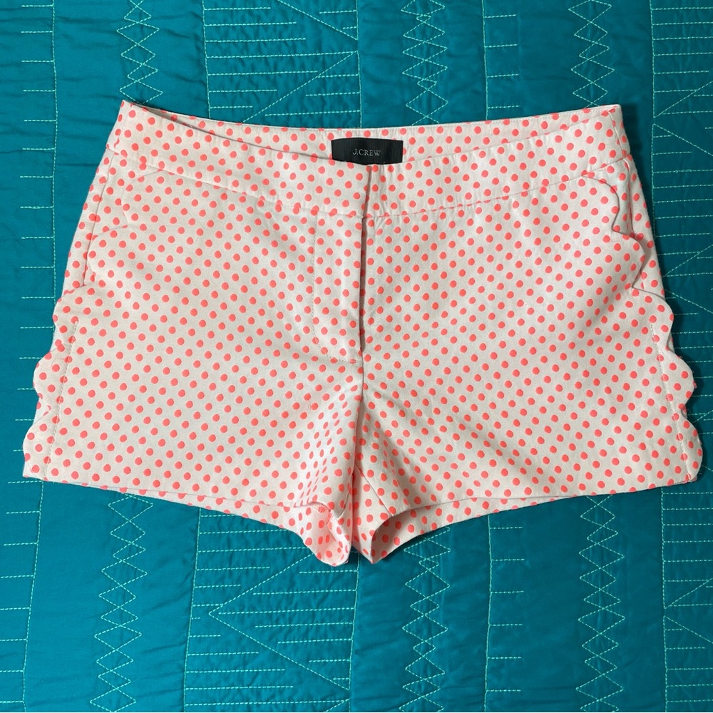 J. Crew Pink Polka Dot Shorts sz 4